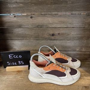 Childrens Big Kids Ecco Leather Comfort Walking Shoes Sneakers EUR 35 US 2.5-3 Y